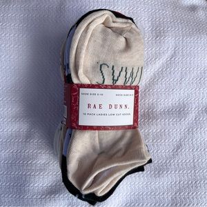 Rae Dunn Holiday Christmas Women’s Socks 10 Pack New